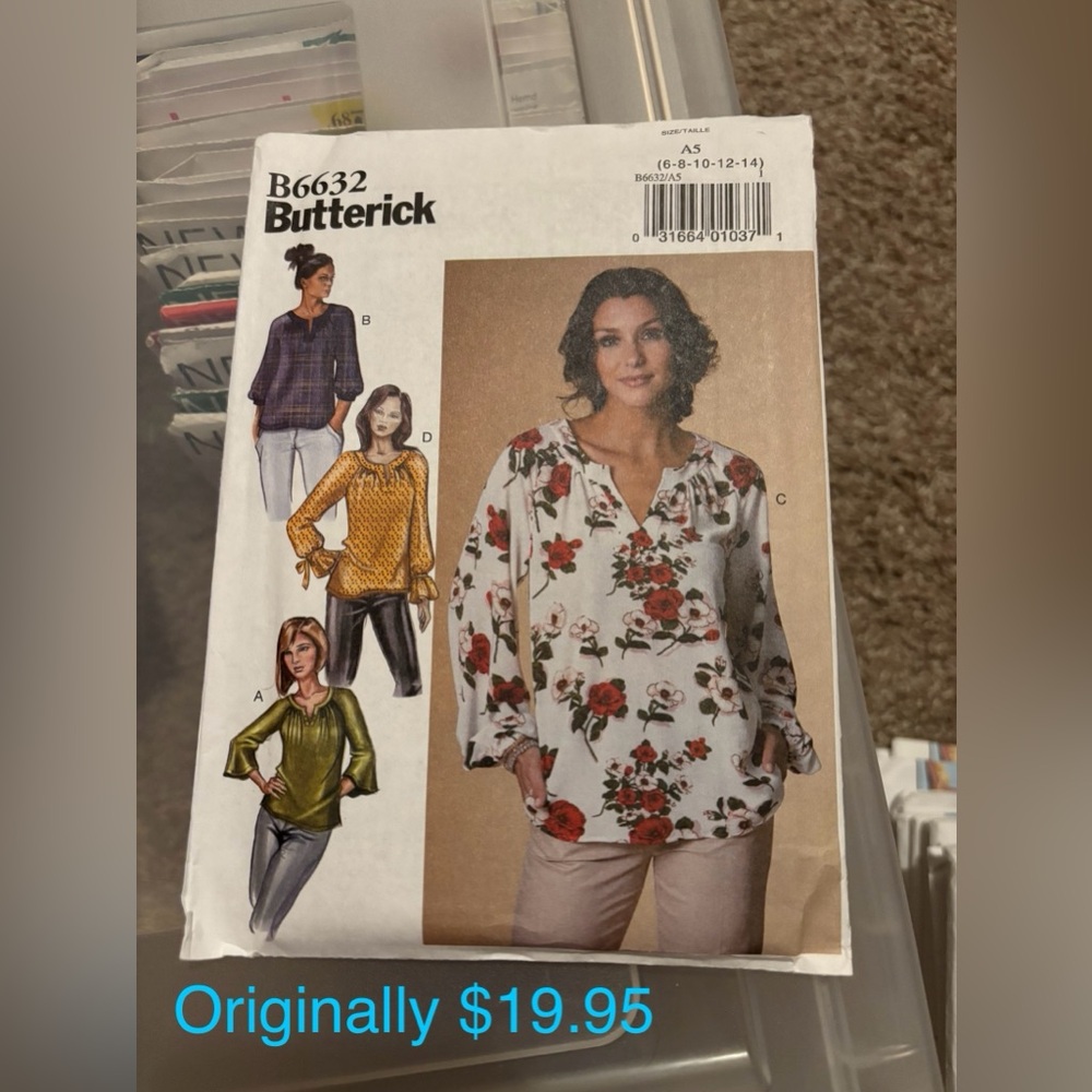 Butterick Women's Blouse Sewing Pattern